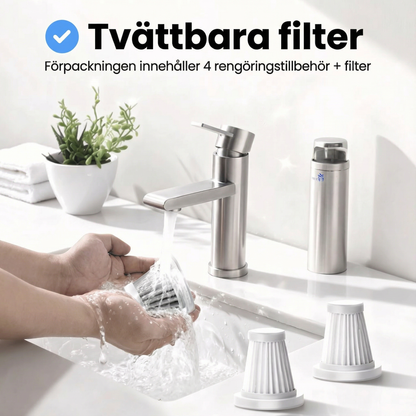 miniVac™ – 2-i-1 bildammsugare med sug- och blås­funktion